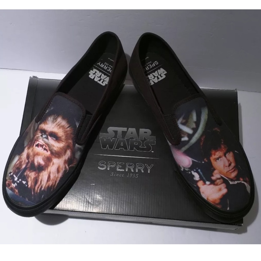 🎉HP🎉SPERRY STAR WARS Slip On Shoes Han & Chewie - Picture 2 of 4